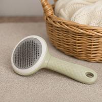 Cepillo para gatos autolimpiable con púas de acero inoxidable, ideal para eliminar pelo muerto, reducir la muda, desenredar el pelaje y cuidar la piel de gatos de pelo corto o largo.